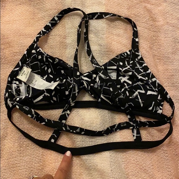 EUC Abercrombie & Fitch Two Piece Black and White Swim Suit - Picture 8 of 10